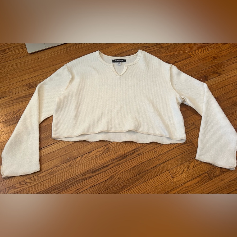 urban outfitters cream long sleeve shirt - size XS - never worn before